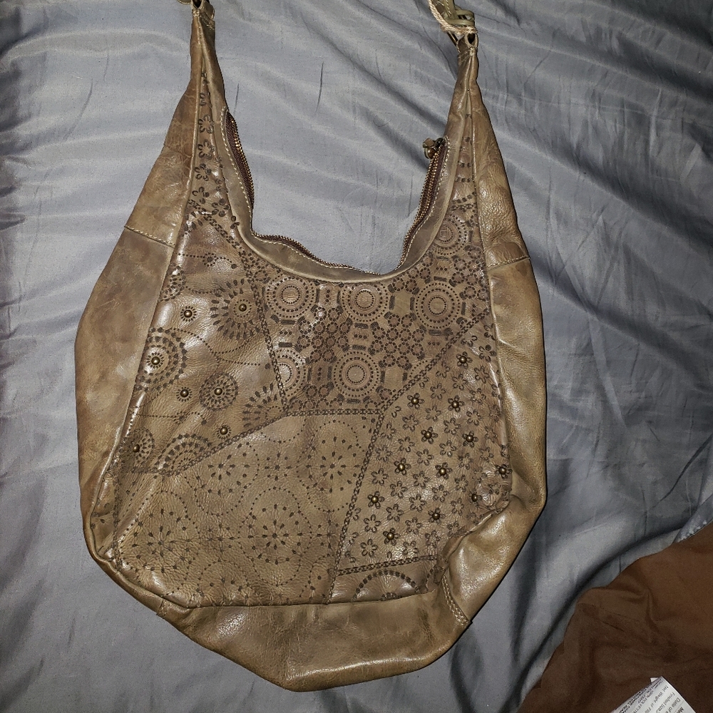 Kompanero Olga Hobo Bag Taupe